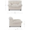 Image 3 : BNIB - Moe's - Halston Lounge Chair in Flecked Oat - MSRP $2,249.00 - AZ-1004-05 - 43.3” W 
