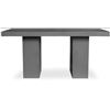 Image 1 : BNIB - Moe's Home Collection - Aurelius 2 Outdoor Dining Table in Dark Grey Fiber-Reinforced Concret