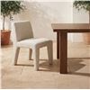 Image 2 : BNIB - Moe's - Verona Outdoor Dining Chair in Cream - MSRP $1,649.00 - AZ-1002-05 - 21.6"W x 28"D x 