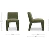 Image 3 : BNIB - Moe's - Verona Outdoor Dining Chair in Green - MSRP $1,649.00 - AZ-1002-16 - 21.6"W x 28"D x 