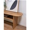 Image 5 : BNIB - Moe's - Ruby Oval Console Table in Natural Oak - MSRP $1,999.00 - BC-1156-24 - 78” W