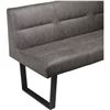 Image 5 : BNIB - Moe's - Hanlon Corner Bench in Dark Grey - MSRP $2,449.00 - ER-2066-25 - 81.0” W X 6