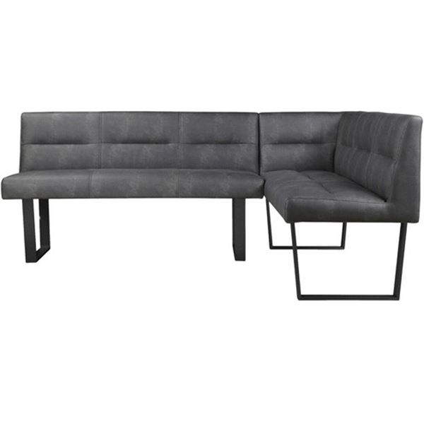 BNIB - Moe's - Hanlon Corner Bench in Dark Grey - MSRP $2,449.00 - ER-2066-25 - 81.0” W X 6