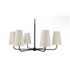 Image 2 : BNIB - Moes - Mathis Chandelier Black - MSRP $1,270 - EL-1001-02 - 37.1" W x 37.1" D x 50" H