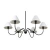 Image 3 : BNIB - Moes - Whitney Chandelier Blackened Bronze - MSRP $1,099 - EL-1003-02 - 47.25" W x 47.25" D x