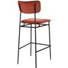 Image 3 : BNIB - Moes - Sailor Barstool Amber - MSRP $649 - EQ-1014-06 - 19.5" W x 22" D x 39" H