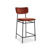 Image 1 : BNIB - Moes - Sailor Counter Stool Amber - MSRP $485 - EQ-1015-06 - 18" W x 21.5" D x 38.5" H