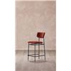 Image 2 : BNIB - Moes - Sailor Counter Stool Amber - MSRP $485 - EQ-1015-06 - 18" W x 21.5" D x 38.5" H