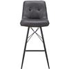 Image 1 : BNIB - Moes - Morrison Bar Stool Grey - MSRP $435 - ER-2031-15 - 18.5" W x 22" D x 40" H