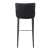 Image 3 : BNIB - Moes - Etta Bar Stool Dark Grey - MSRP $389 - ER-2049-25 - 18" W x 21.5" D x 40.5" H