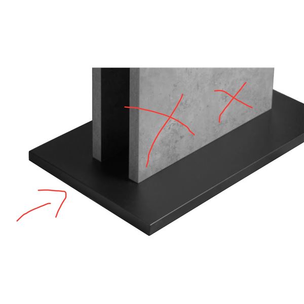 BNIB - Moes - Hanlon Dining Table Base 2 ONLY - ER-2064-29-C
