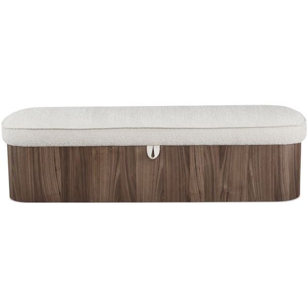 BNIB - Moes - Sonny Storage Bench Walnut - MSRP $1,849 - EW-1031-03 - 61" W x 19" D x 18" H