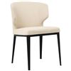 Image 2 : BNIB - Moes - 1pc Delaney Dining Chair Warm Beige - MSRP $550 - EJ-1018-18-1 - 20.1" W x 21.7" D x 3