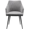 Image 1 : BNIB - Moes - Beckett Dining Chair Grey - MSRP $535 - EJ-1027-15 - 21.5" W x 22.5" D x 31" H