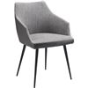 Image 2 : BNIB - Moes - Beckett Dining Chair Grey - MSRP $535 - EJ-1027-15 - 21.5" W x 22.5" D x 31" H