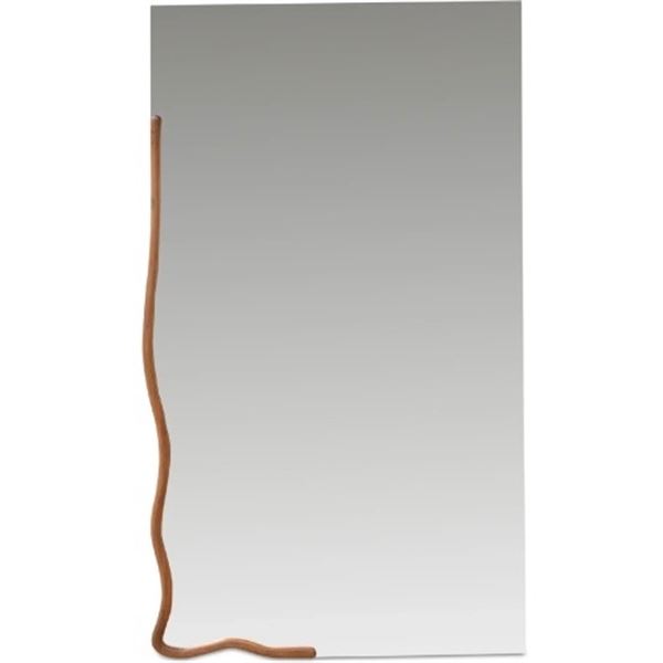 BNIB - Moe's - Leni Mirror Large in Brown Acacia Wood - MSRP $1,299.00 - BB-1011-03 - 35” W