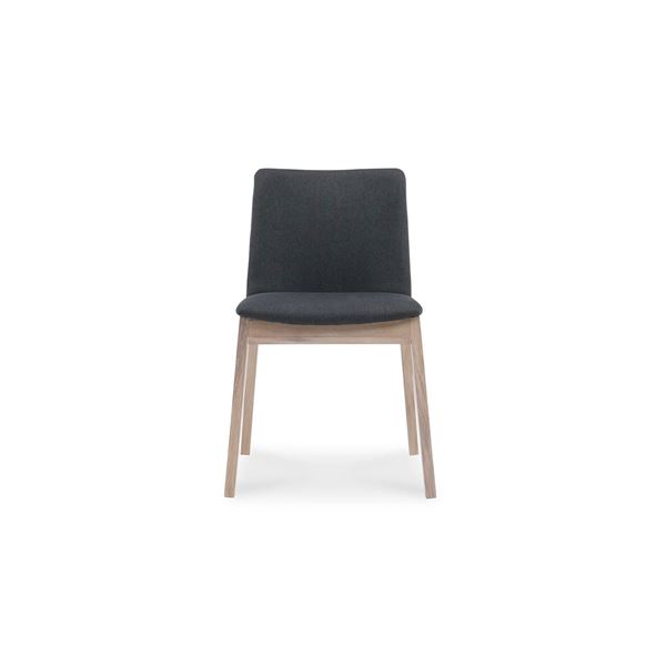 BNIB - Moe's - 1pc Deco Oak Dining Chair in Dark Grey - MSRP $499.00 - BC-1086-25-1 - 21” W
