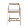 Image 1 : BNIB - Moe's - Padma Oak Counter Stool in Light Grey - MSRP $775.00 - BC-1092-29 - 22.5” W 