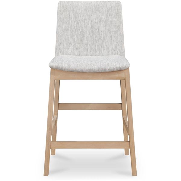 BNIB - Moe's - Deco Oak Counter Stool in Light Grey - MSRP $859.00 - BC-1138-29 - 21.7” W X