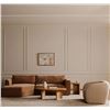 Image 4 : BNIB - Moe's - Madrid Left Facing Sectional Sofa in Heritage Pink Chenille Fabric - MSRP $4,349.00 -
