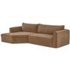 Image 3 : BNIB - Moe's - Madrid Left Sectional Sofa in Taupe - MSRP $4,449.00 - OA-1058-39-L - 112.0" W X 65.0