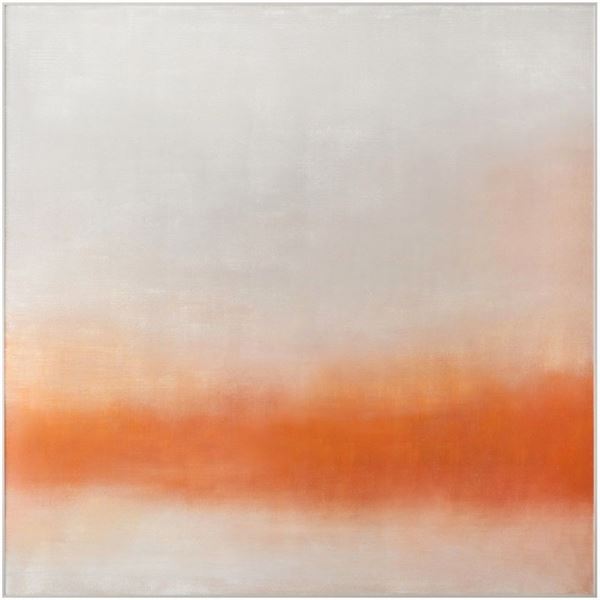 BNIB - Moes - Morning Light Framed Painting - Soft Orange - MSRP $259 - JQ-1066-16 - 36" W x 1.75" D