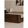 Image 4 : BNIB - Moe's - Scarlette Bed Queen in Cream - MSRP $4,299.00 - FO-1039-05 - 63"W x 85"D x 37"H