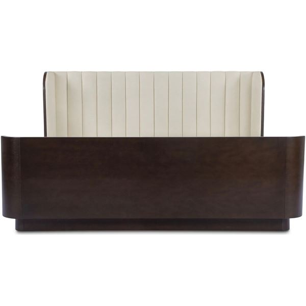 BNIB - Moe's - Scarlette Bed Queen in Cream - MSRP $4,299.00 - FO-1039-05 - 63"W x 85"D x 37"H