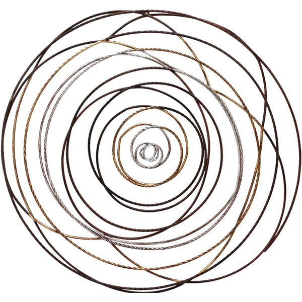 BNIB - Moes - Iron Braid Wall Decor Multicolor - MSRP $169 - HW-1068-37 - 40" W x 1.5" D x 40" H