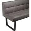 Image 4 : BNIB - Moe's - Hanlon Corner Bench in Dark Grey - MSRP $2,449.00 - ER-2066-25 - 81.0” W X 6