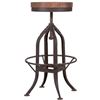 Image 1 : BNIB - Moe's - Brut Adjustable Height Backless Barstool in Natural - MSRP USD $310.00 - FR-1000-24 -