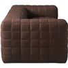 Image 3 : BNIB - Moes - Callan Sofa Grid Stitched Dark Brown Aniline Leather - MSRP $9,085 - HO-1001-20 - 100"