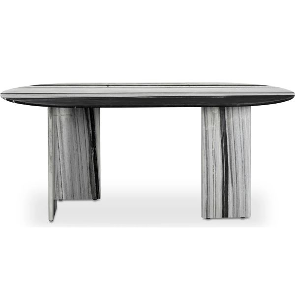 BNIB - Moes - Celia Oval Dining Table Panda Marble - MSRP $3,949 - JD-1075-37-0 - 72" W x 40" D x 30