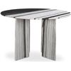 Image 3 : New - Moes - Celia Round Dining Table Panda Marble - MSRP $3,749 - JD-1076-37-0 - 48" W x 48" D x 3
