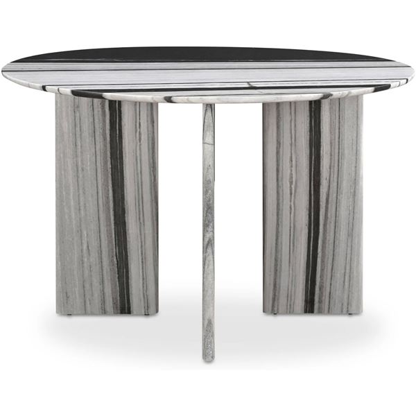 BNIB - Moes - Celia Round Dining Table Panda Marble - MSRP $3,749 - JD-1076-37-0 - 48" W x 48" D x 3