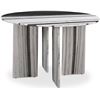 Image 2 : BNIB - Moes - Celia Round Dining Table Panda Marble - MSRP $3,749 - JD-1076-37-0 - 48" W x 48" D x 3