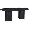 Image 2 : BNIB - Moes - Povera Dining Table Black - MSRP $2,849 - JD-1045-02-0 - 86" W x 42" D x 30" H