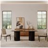Image 3 : BNIB - Moes - Povera Dining Table Black - MSRP $2,849 - JD-1045-02-0 - 86" W x 42" D x 30" H