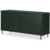 Image 2 : BNIB - Moes - Reagan 6-Drawer Dresser Deep Green - MSRP $2,899 - JU-1008-27 - 63" W x 18.5" D x 30.2