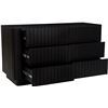Image 4 : BNIB - Moe's - Povera 6 Drawer Dresser in Black - MSRP $2,849.00 - JD-1062-02 - 51.0" W X 20.0" D X 