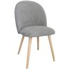 Image 2 : BNIB - Moes - Set of 2 Clarissa Dining Chairs - Grey - MSRP $635 - JW-1002-15 - 20" W x 22" D x 33" 