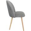 Image 4 : BNIB - Moes - Set of 2 Clarissa Dining Chairs - Grey - MSRP $635 - JW-1002-15 - 20" W x 22" D x 33" 
