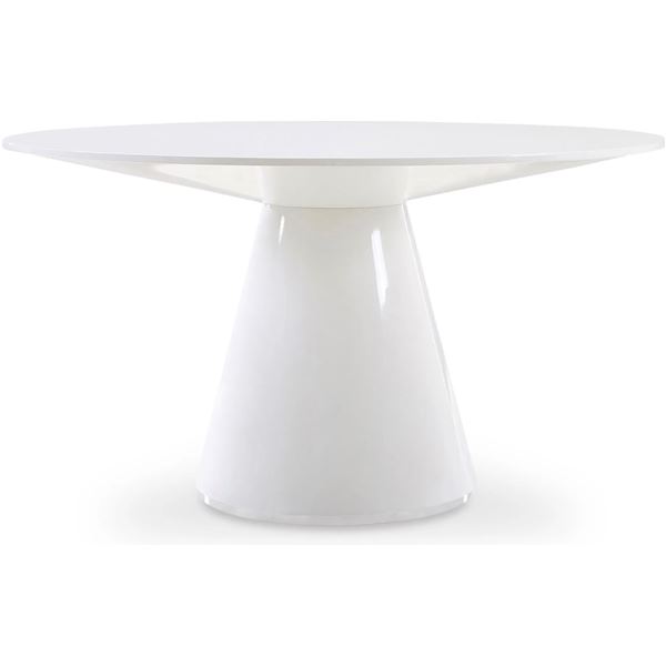 BNIB - Moes - Otago Round Dining Table - White - MSRP $2,250 - KC-1029-18-0 - 54" W x 54" D x 30" H