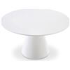 Image 2 : BNIB - Moes - Otago Round Dining Table - White - MSRP $2,250 - KC-1029-18-0 - 54" W x 54" D x 30" H