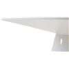 Image 3 : BNIB - Moes - Otago Round Dining Table - White - MSRP $2,250 - KC-1029-18-0 - 54" W x 54" D x 30" H