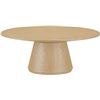 Image 1 : BNIB - Moes - Otago Coffee Table - Natural Oak - MSRP $1,099 - KC-1030-24-0 - 38" W x 38" D x 15" H