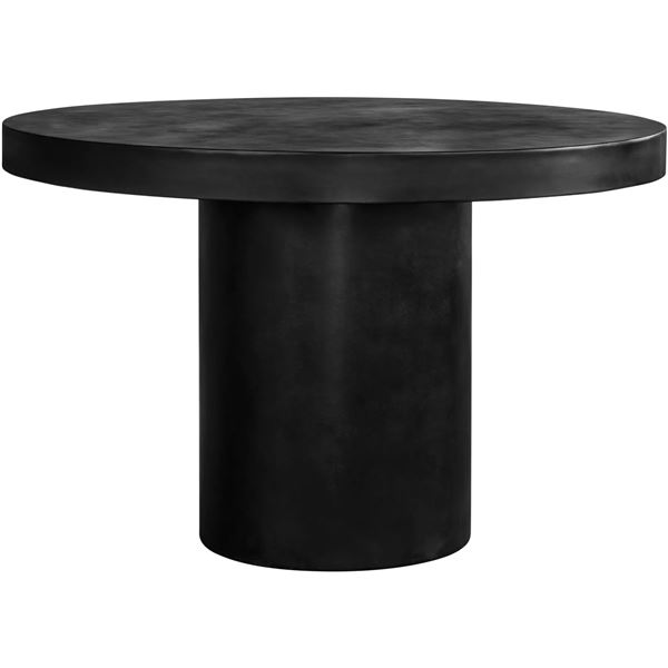 BNIB - Moe's - Cassius Black Concrete Round Outdoor Pedestal Dining Table - MSRP $1,849 - BQ-1057-02