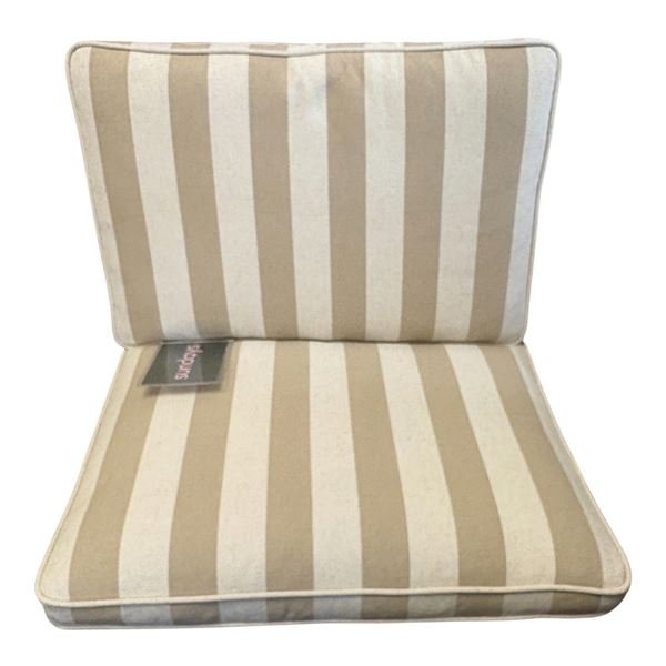 BNIB - Sundays - Endless Summer Lounge Chair Fabric Cushions Striped - CHA-EW-011-037