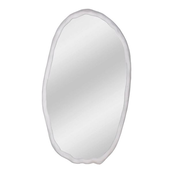 BNIB - Moe's - Foundry Oval Mirror in White - MSRP $939.00 - FI-1113-18 - 28.0” W X 1.5[x=#