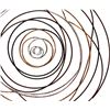 Image 3 : BNIB - Moes - Iron Braid Wall Decor Multicolor - MSRP $169 - HW-1068-37 - 40" W x 1.5" D x 40" H